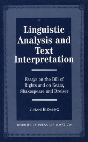 Kniha Linguistic Analysis and Text Interpretation Juhani Rudanko