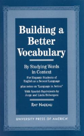 Knjiga Building a Better Vocabulary Ray Nadeau