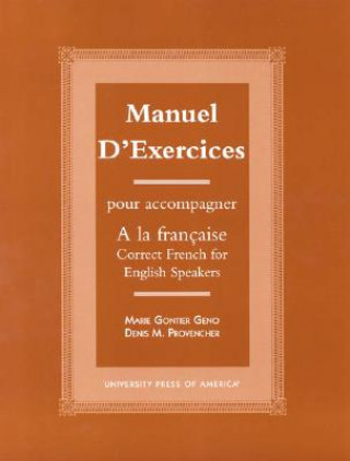 Buch Manuel d'exercices Marie Gontier Geno