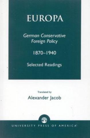 Könyv Europa Alexander Jacob