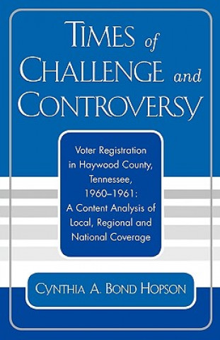 Carte Times of Challenge and Controversy Cynthia A. Bond Hopson