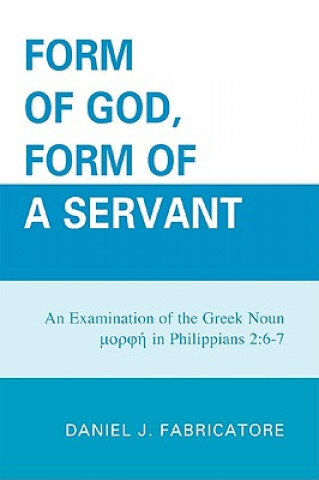 Buch Form of God, Form of a Servant Daniel J. Fabricatore