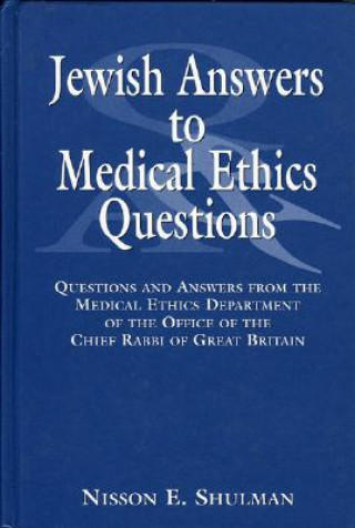 Carte Jewish Answers to Medical Questions Nisson Schulman