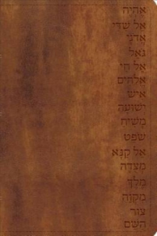 Book GW Names of God Bible Walnut, Hebrew Name Design Duravella 