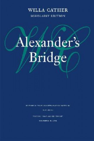 Livre Alexander's Bridge Willa Cather