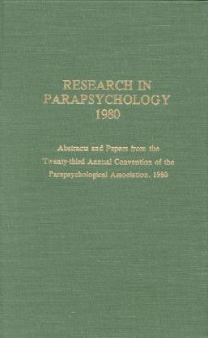 Książka Research in Parapsychology 1980 John Beloff