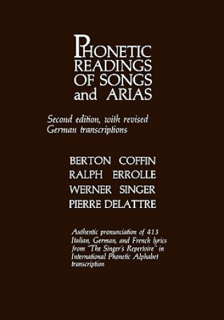 Kniha Phonetic Readings of Songs and Arias Berton Coffin