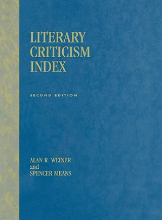 Könyv Literary Criticism Index Alan R. Weiner