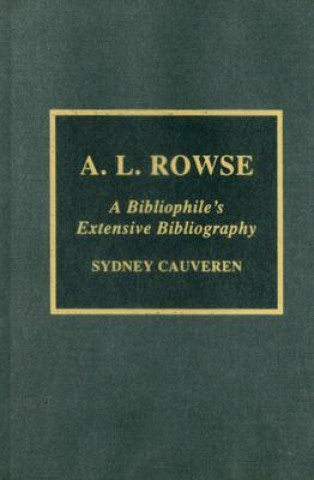 Книга A.L. Rowse Sydney Cauveren