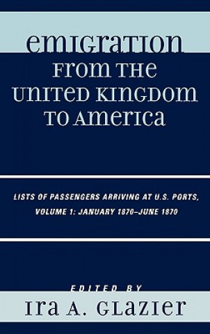 Carte Emigration from the United Kingdom to America Ira A. Glazier