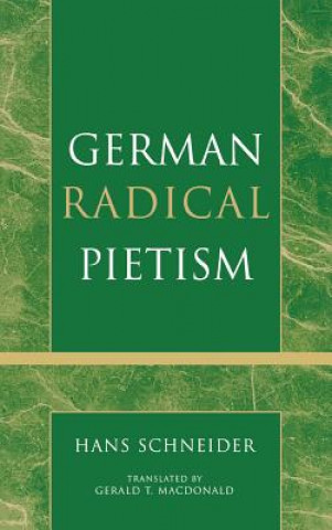 Book German Radical Pietism Hans Schneider