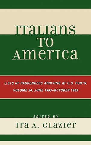Carte Italians to America, June 1903 - October 1903 Ira A. Glazier