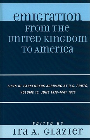 Libro Emigration from the United Kingdom to America Ira A. Glazier