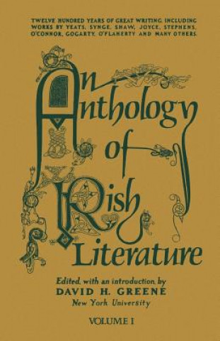 Carte Anthology of Irish Literature (Vol. 1) Daniel G. Calder