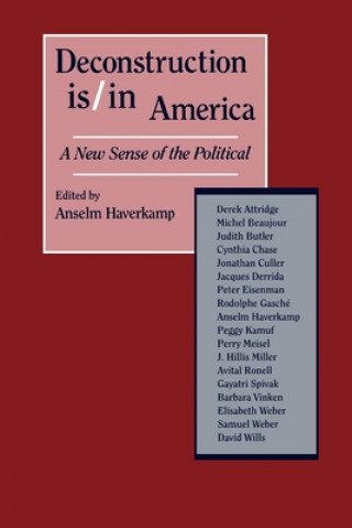 Kniha Deconstruction Is/In America Anselm Haverkamp