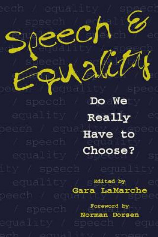 Kniha Speech and Equality Lamarche