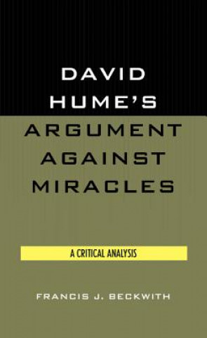 Carte David Hume's Argument Against Miracles Francis J. Beckwith