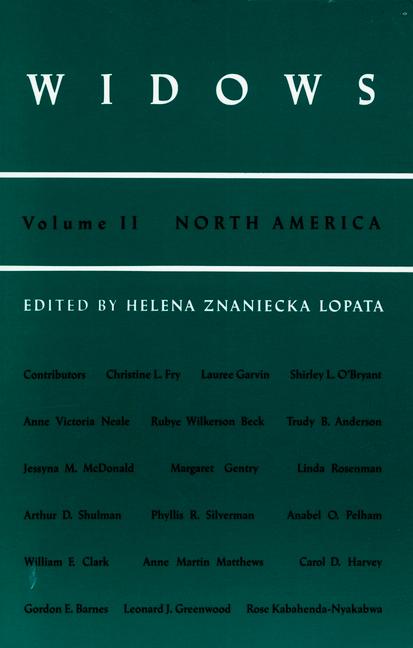 Knjiga Widows Helena Znaniecka Lopata