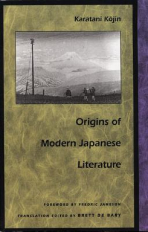 Livre Origins of Modern Japanese Literature Kojin Karatani