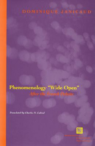 Könyv Phenomenology "Wide Open" Dominique Janicaud