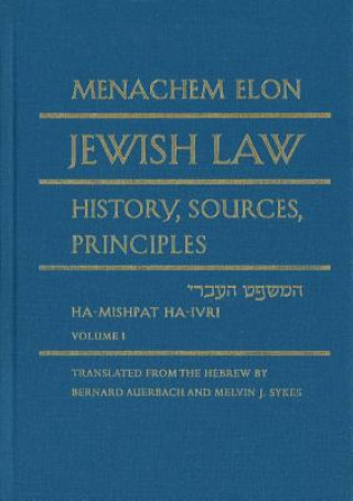 Book Jewish Law, 4-volume set Menachem Elon