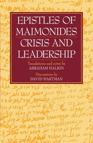 Buch Epistles of Maimonides Abraham S. Halkin