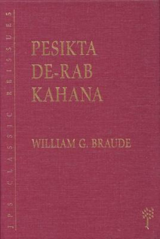 Kniha Pesikta De-Rab Kahana Yehiel E. Poupko