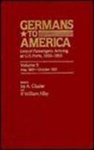 Książka Germans to America, May 28, 1853-Oct. 24, 1853 