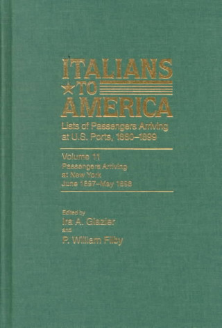 Kniha Italians to America, June 1897 - May 1898 William P. Filby
