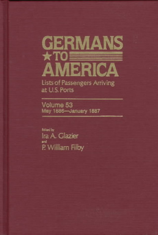 Kniha Germans to America, May 1, 1886-Jan. 3, 1887 