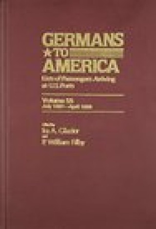 Książka Germans to America, July 1, 1887-April 30, 1888 