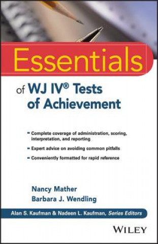 Kniha Essentials of WJ IV (R) Tests of Achievement Barbara J. Wendling