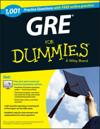 Książka GRE: 1,001 Practice Questions For Dummies Ron Woldoff