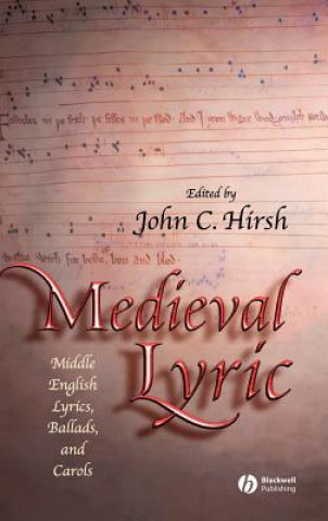 Kniha Medieval Lyric Hirsh