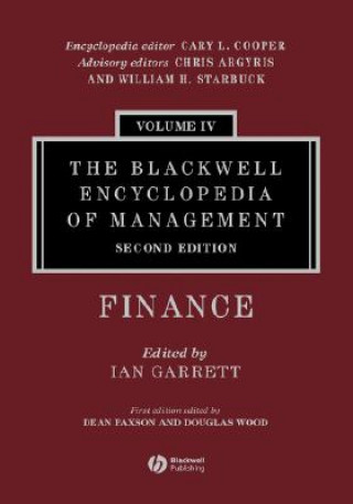 Knjiga Blackwell Encyclopedia of Management - Finance  V 4 2e Ian Garrett