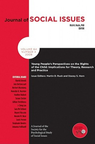 Könyv Young People's Perspectives on the Rights of the Child - Implications for Theory, Research and Practice Martin D. Ruck