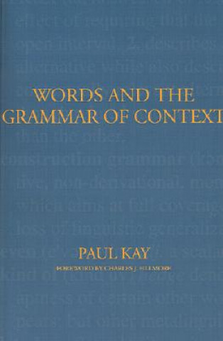 Książka Words and the Grammar of Context Paul Kay