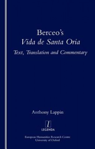 Könyv Berceo's Life of Santa Oria A.J. Lappin