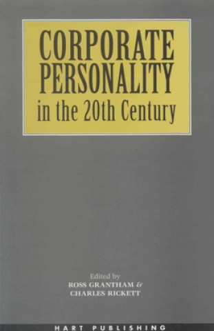 Kniha Corporate Personality in the 20th Century R. Grantham