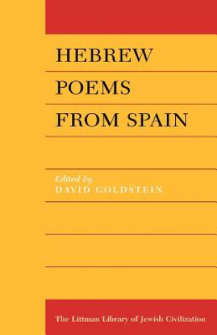 Knjiga Hebrew Poems from Spain David Goldstein