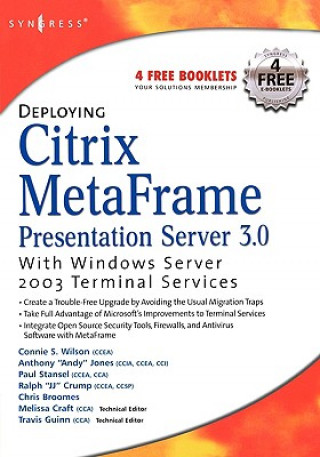 Book Deploying Citrix MetaFrame Presentation Server 3.0 with Windows Server 2003 Terminal Services Melissa Craft