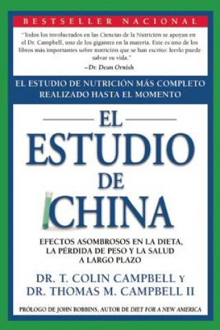 Kniha El Estudio de China T. Colin Campbell