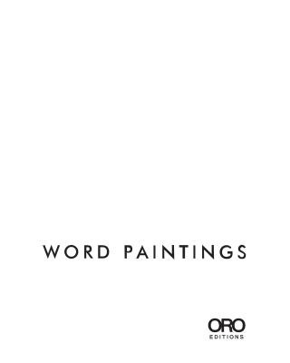 Könyv Word Paintings Richard Weller