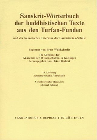 Book Sanskrit-Worterbuch der buddhistischen Texte aus den Turfan-Funden. Lieferung 15 Heinz Bechert