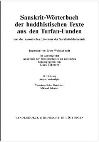 Carte Sanskrit-Worterbuch Der Buddhistischen Texte Aus Den Turfan-Funden Klaus Röhrborn