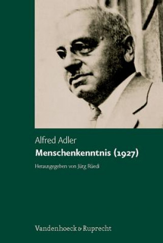 Livre Menschenkenntnis (1927) Alfred Adler