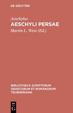 Könyv Persae Aeschylus