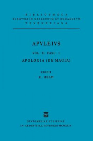 Carte Opera Quae Supersunt, Vol. II Pb Apuleius/Helm