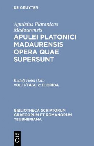 Knjiga Opera Quae Supersunt, Vol. II Pb Apuleius/Helm