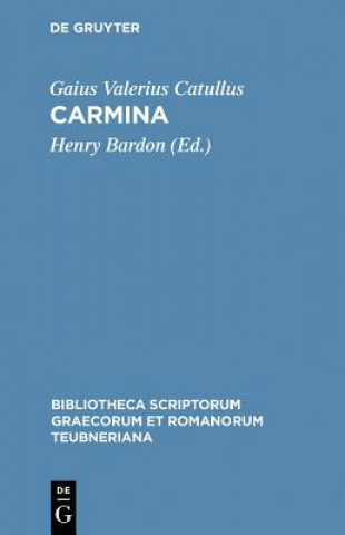 Kniha Carmina Pb Veronensis/Bardon